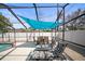 A look at the patio featuring shaded seating and a pool at 3502 18Th Avenue W Dr, Bradenton, FL 34205