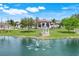 Luxury estate with pond, gazebo and fountain with lush landscaping and fencing at 3551 Ridgeland Ct, Punta Gorda, FL 33982