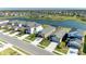 An aerial view showing a community and screened in pools on a sunny day. Great location! at 4253 Pond Brook Ct, Bradenton, FL 34211