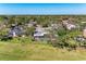 Aerial view of the home and backyard, complete with screened-in lanai and beautiful pool at 4283 Southwell Way, Sarasota, FL 34241