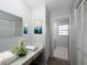 Charming vanity area with mirror and ample storage space at 4453 Meadow Creek Cir, Sarasota, FL 34233