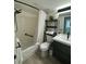 Updated bathroom with shower, modern vanity, and stylish plant shelf at 4460 Fairways Blvd # 304, Bradenton, FL 34209