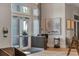 Modern lobby area features a reception desk, comfortable seating and natural light at 5311 White Sand Cv, Bradenton, FL 34211