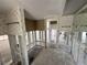 Interior view of a room with walls exposed showing the framing and a decorated wall at 618 Gladstone Ln, Holmes Beach, FL 34217