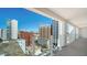 A wonderful view of the city's skyline from the balcony of this modern condo at 101 S Gulfstream Ave # 16K, Sarasota, FL 34236