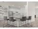 Kitchen with island, stainless appliances, and modern finishes at 17045 Polo Trl, Bradenton, FL 34211