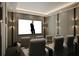 State-of-the-art media room featuring comfortable seating, built-in lighting, and a large screen at 2100 Mcclellan Pkwy, Sarasota, FL 34239
