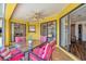 Relaxing screened lanai with views into other rooms and ample space for entertaining at 27142 Villarrica Dr, Punta Gorda, FL 33983