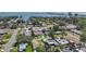 Scenic aerial view of a serene residential area near Tampa Bay, highlighting lush greenery and quiet streets at 2845 64Th S Ter, St Petersburg, FL 33712