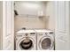 A laundry room with new washer and dryer at 324 Casalino Dr, Nokomis, FL 34275