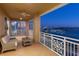 Large balcony displaying harbor and cityscape vistas at 35 Watergate Dr # 1402, Sarasota, FL 34236