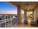 Inviting balcony providing a scenic view of the bay, bridge, and city at 35 Watergate Dr # 1402, Sarasota, FL 34236
