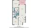 Detailed floor plan showcasing the layout of the house, including the kitchen and bedrooms at 5753 Summer Side Ln # 8A, Sarasota, FL 34231