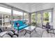 Inviting sunroom with multiple seating options and large windows offering serene views at 617 Cervina S Dr, Venice, FL 34285