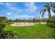 Relaxing view of the lake, enhancing the beauty and tranquility of the community at 7655 Pesaro Dr, Sarasota, FL 34238