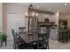 Eat-in kitchen area with stainless appliances and backyard views at 8521 Canyon Creek Trl, Parrish, FL 34219