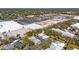 An aerial view of the property highlighting its proximity to shopping, dining, and nearby community amenities at 94 Strathmore Blvd, Sarasota, FL 34233