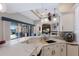 Well-appointed kitchen featuring stainless steel appliances, marble countertops, and a scenic waterfront view at 1009 3Rd E St, Palmetto, FL 34221