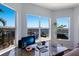 Bright home office with large windows overlooking the water at 1009 3Rd E St, Palmetto, FL 34221