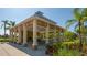 Pavilion with picnic tables and overhead fans to beat the heat in the community's common area at 11111 Encanto Ter, Bradenton, FL 34211