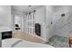 Luxurious bathroom with a stand-alone soaking tub, walk-in shower, and a sliding barn door at 11835 Hollyhock Dr, Lakewood Ranch, FL 34202