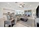 Open concept living space features a living room, kitchen and dining room at 18113 Gawthrop Dr # 103, Bradenton, FL 34211