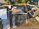 Aerial view of this home in a secluded neighborhood with a pool at 2207 Holyoke Ave, Bradenton, FL 34207