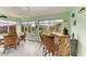 Bright and airy Florida room with ceiling fan and beautiful view of the surrounding landscape at 3009 Live Oak Ln # 33, Palmetto, FL 34221