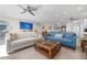 Spacious living room with open floor plan and contemporary furnishings at 3875 Catalina Dr, Bradenton, FL 34210