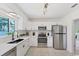 Well-lit kitchen with modern stainless steel appliances and sleek countertops at 436 Parkview Dr, Sarasota, FL 34243