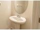 Bathroom pedestal sink at 5450 Soapstone Pl # 9-103, Sarasota, FL 34233