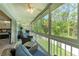 Relax on the spacious screened porch overlooking a lush, green landscape at 6503 Fairway Gardens Dr # 20-201, Bradenton, FL 34203