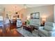Bright living room featuring an open floor plan, vaulted ceilings, and comfortable seating arrangement at 6912 Drewrys Blf # 608, Bradenton, FL 34203