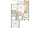 Layout of main floor featuring an open-concept design, with kitchen, dining, and living spaces at 9128 Radiant Cir, Sarasota, FL 34241