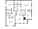 Detailed second floor plan showing layout of bedrooms, bathrooms, laundry, and walk-in closets at 12130 Seabrook Ave, Bradenton, FL 34211