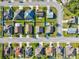 Wide aerial shot of neighborhood, showcasing diverse home styles, lush landscaping, and community layout at 3503 14Th E Ct, Ellenton, FL 34222