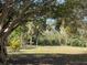 Expansive green lawn surrounded by lush trees and foliage, offering a serene outdoor space at 5013 Village Gardens Dr # 34, Sarasota, FL 34234