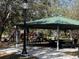 Shaded playground area with covered picnic tables, perfect for Gathering gatherings at 5013 Village Gardens Dr # 34, Sarasota, FL 34234