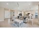 Bright living room featuring tile floors, stylish furniture, and open floor plan at 507 W Cashew, Punta Gorda, FL 33955