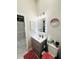 Bathroom featuring modern vanity with granite countertops, ample storage, and stylish accents at 5378 Royal Palm Ave # 5378, Sarasota, FL 34234