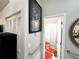 Bathroom view with colorful decor and accessible grab bars at 5378 Royal Palm Ave # 5378, Sarasota, FL 34234