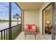 View from balcony, with seating at 7015 River Hammock Dr # 204, Bradenton, FL 34212