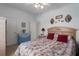 Bedroom featuring queen bed, vintage furnishings and ample closet space at 8424 Regal Way, Palmetto, FL 34221