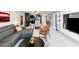 Living space featuring an open layout, kitchen views and contemporary decor throughout at 101 S Gulfstream Ave. # 9C, Sarasota, FL 34236
