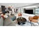 Open living space with a modern kitchen, dining area, and living room for seamless entertaining at 101 S Gulfstream Ave. # 9C, Sarasota, FL 34236