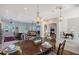 Spacious dining area flows into the open living room and kitchen, perfect for entertaining guests and Gathering at 1110 93Rd Nw St, Bradenton, FL 34209