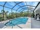 Beautiful in-ground pool and spa with a screened-in patio, perfect for relaxing and entertaining at 1110 93Rd Nw St, Bradenton, FL 34209
