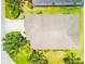 Aerial view of home showcasing roof, driveway, and surrounding landscaping within a residential area at 11790 Fennemore Way, Parrish, FL 34219