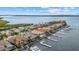 Stunning aerial view of waterfront homes with private docks on a picturesque waterway at 125 12Th E Ave, Palmetto, FL 34221