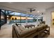 Spacious living room with waterfront view overlooking the pool and marina at 125 12Th E Ave, Palmetto, FL 34221